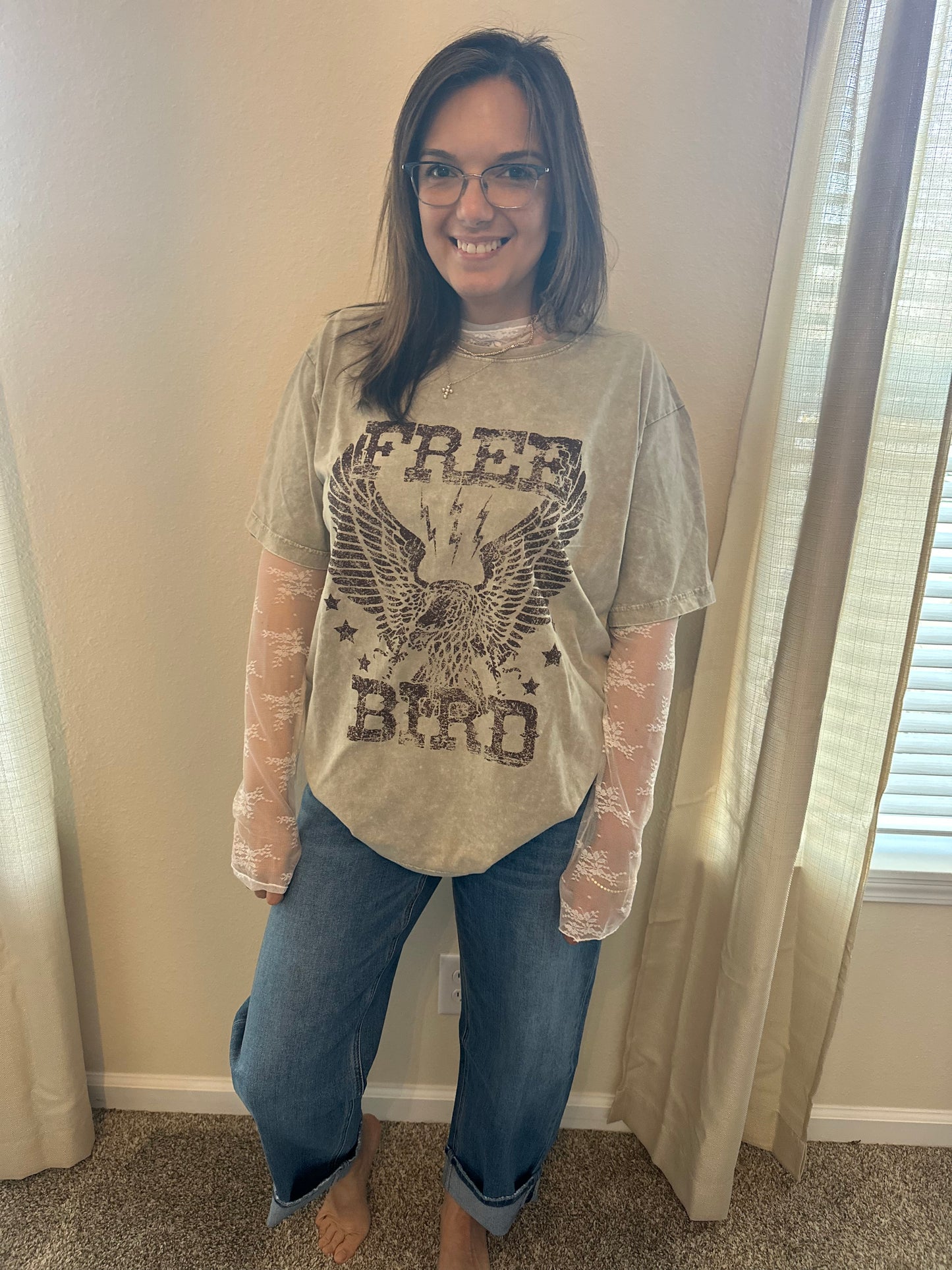 Free Bird Eagle Graphic Tee