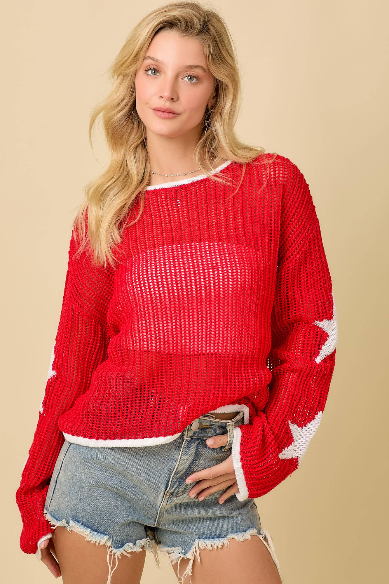 Crochet Star Sweater